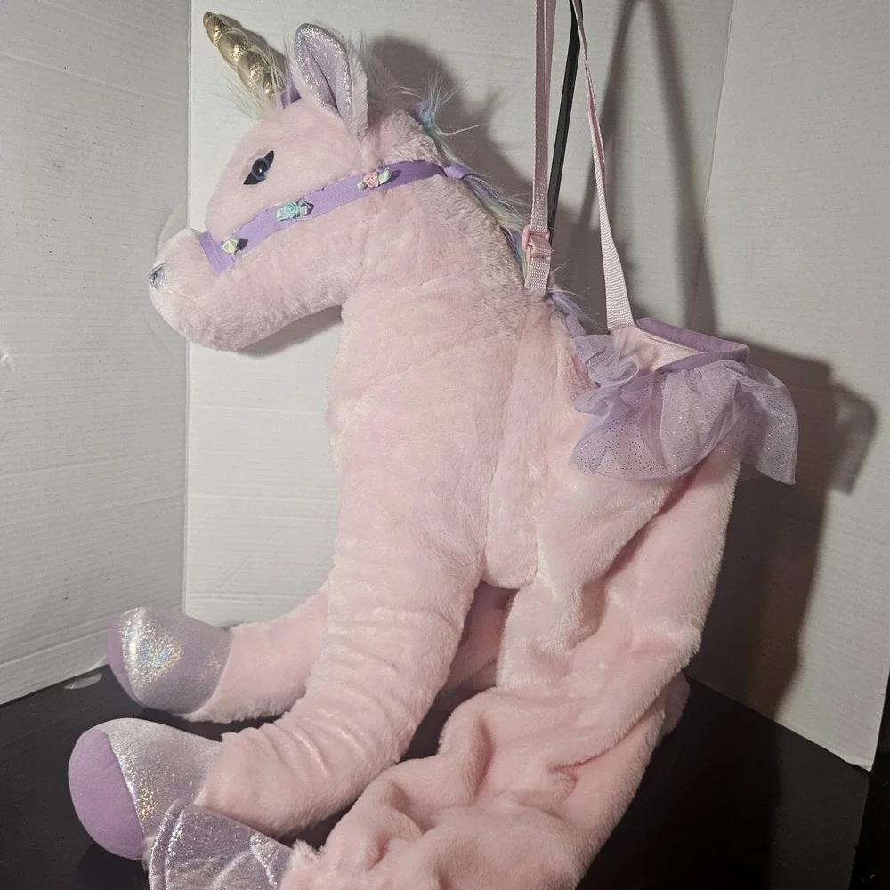 Dream Play Imagine Girl Fancy Pink Riding Unicorn Halloween Costume Dress Up 2-4
